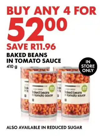 Woolworths BAKED BEANS IN TOMATO SAUCE 410g offer