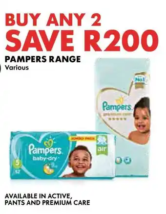 Woolworths PAMPERS RANGE offer