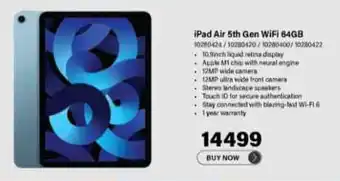 Incredible Connection iPad Air 5th Gen WiFi 64GB offer