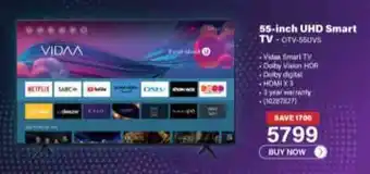 Incredible Connection 55-inch UHD Smart TV offer