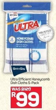 Pick n Pay Ultra Efficient Honeycomb Dish Cloths 5-Pack offer
