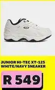 Hi-tec xt-125 junior white/navy sneaker
