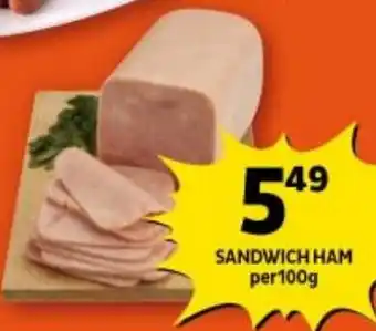 Shoprite SANDWICH HAM per 100g offer