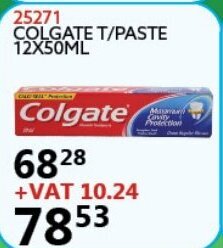 Africa Cash and Carry Colgate T/Paste 12x50ml offer
