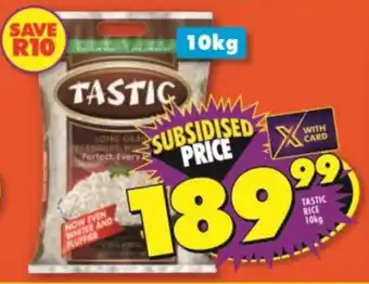 Shoprite TASTIC RICE 10kg offer
