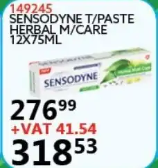 Sensodyne T/Paste Herbal M/Care 12x75ml