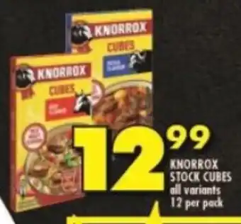 Shoprite KNORROX STOCK CUBES all variants 12 per pack offer