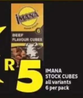 Shoprite IMANA STOCK CUBES all variants 6 per pack offer