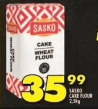Shoprite SASKO CAKE FLOUR 2,5kg offer