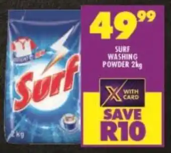 Shoprite SURF WASHING POWDER 2kg offer