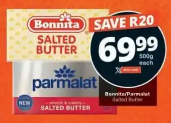 Checkers Bonnita/Parmalat Salted Butter offer