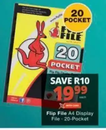 Checkers Flip File A4 Display File 20-Pocket offer