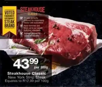 Checkers Steakhouse Classic New York Strip Steak offer