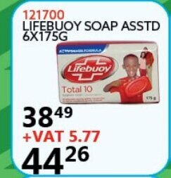 Africa Cash and Carry Lifebuoy Soap Asstd 6x175g offer