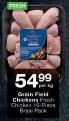 Grain Field Chickens Fresh Chicken 16-Piece Braai Pack