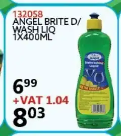 Africa Cash and Carry Angel Brite D/Wash Liq 1x400ml offer