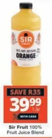 Checkers Sir Fruit 100% Fruit Juice Blend offer