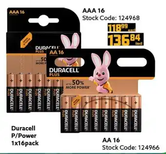 Africa Cash and Carry Duracell P/Power 1x16pack AA offer