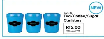 Africa Cash and Carry Tea/ Coffee/ Sugar Canisters offer
