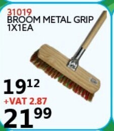 Broom Metal Grip 1x1EA