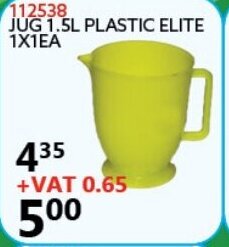 Africa Cash and Carry Jug 1.5L Plastic Elite 1x1EA offer