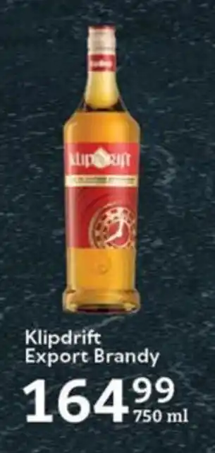 Oxford Freshmarket Klipdrift Export Brandy offer