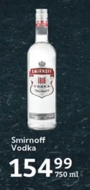 Oxford Freshmarket Smirnoff Vodka offer