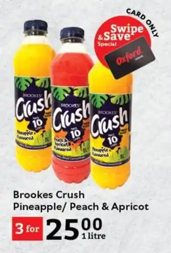 Oxford Freshmarket Brookes Crush Pineapple/ Peach & Apricot offer
