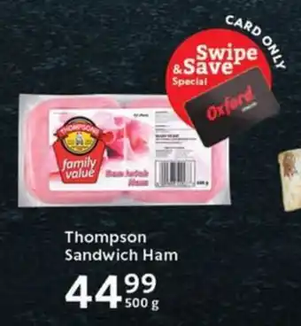 Oxford Freshmarket Thompson Sandwich Ham offer