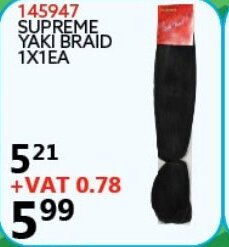 Africa Cash and Carry Supreme Yaki Braid 1x1EA offer