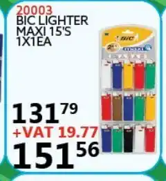 BIC Lighter Maxi 15's 1x1EA