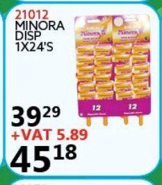 Africa Cash and Carry Minora Disp 1x24's offer