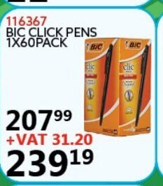 BIC Click Pens 1x60pack