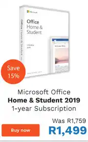 First Shop Microsoft Office Home & Student 2019 - 1-Year Subscription offer