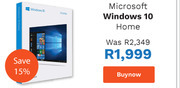 First Shop 2Microsoft Windows 10 Home offer