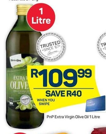 Pick n Pay PnP Extra Virgin Olive Oil 1 Litre offer