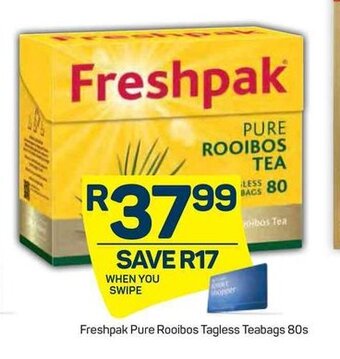 Pick n Pay Freshpak Pure Rooibos Tagless Teabags 80s offer