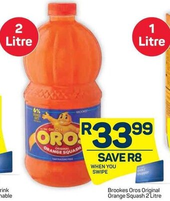Pick n Pay Brookes Oros Original Orange Squash 2 Litre offer