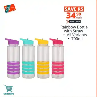 Checkers Rainbow Bottle with Straw All Variants 700ml offer