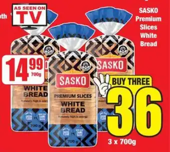 Boxer SASKO Premium Slices White Bread offer