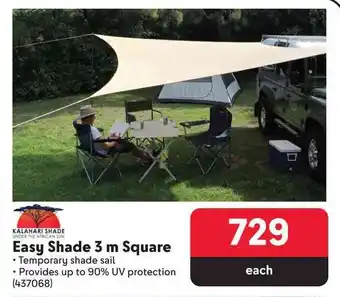 Easy Shade 3m Square