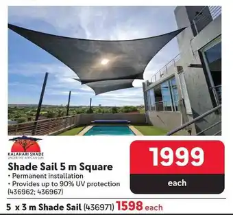 Makro Shade Sail 5m Square offer