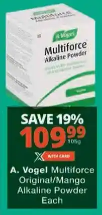 Checkers Hyper A. Vogel Multiforce Original/Mango Alkaline Powder Each offer