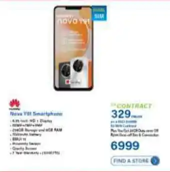 Incredible Connection HUAWEI Nova Y91 Smartphone offer