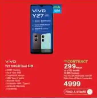 Incredible Connection Vivo Y27 128GB Dual Sim offer