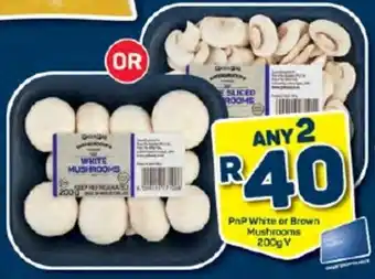 Pick n Pay PnP White or Brown Mushrooms 200g V offer
