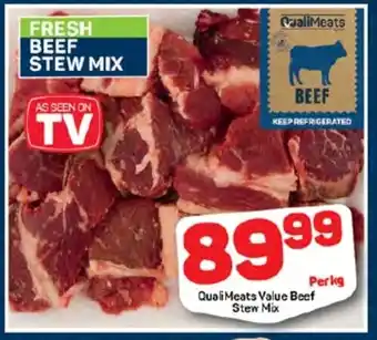 Quali Meats Value Beef Stew Mix