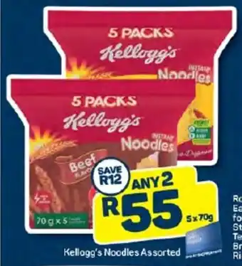 Pick n Pay Kellogg's Noodles Assorted offer