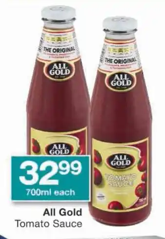 Checkers All Gold Tomato Sauce offer