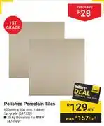 Builders Warehouse Polished porcelain tiles 597150-per m² offer